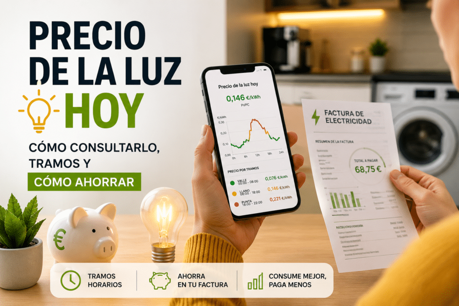 precio de la luz hoy